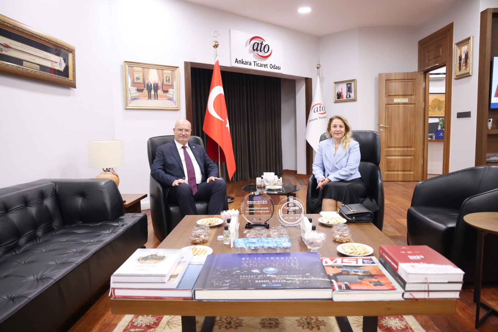 TABİD Başkanı Nuray BAŞAR’ın Ankara Ticaret Odası Başkanı Gürsel BARAN ziyareti